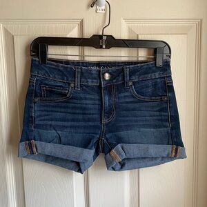 American Eagle Outfitters Midi Denim Shorts